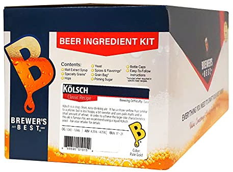 Brewer's Best - 1015 - Home Brew Beer Ingredient Kit (5 gallon), (Kölsch) Silver