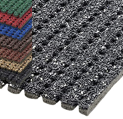 etm Sicherheitsmatte gegen Glätte - Outdoor Teppich mit Rutschfester Granulat Beschichtung - Antirutschmatte für Außenbereich - 120 cm Breite und viele Farben und Längen (3 m Länge, grau)