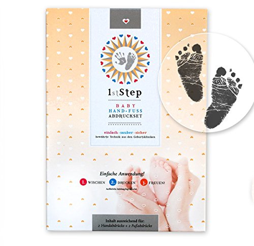Magisk haklapp set – 14 x 10,5 cm (ca A6) – utan färg, utan gips, direkt på belagt papper (6 st.) - VonBaby's 1st Step