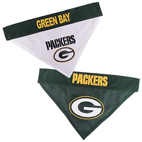 NFL wendbar Bandana für Hunde & Katzen. Mesh & Premium Stickerei Team Schal Bandana. Hund Geburtstage, Party 's, Fußball Games. Pet Bandana Dual Sided erhältlich in 32 NFL Teams und 2 Größen