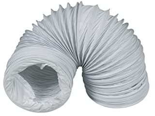 Europart 447886 Abluftschlauch Qualität PVC Schlauch, Trockner Klima Dunstabzugshaube, Weiß, 100 mm x 280 cm