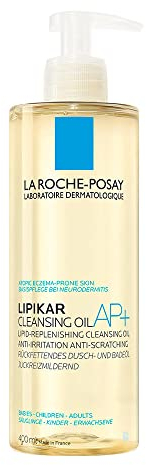 La Roche-Posay, Lipikar, Huile Lavante AP+ Relipidante Anti-Irritations, Hydrate & Apaise, Enrichi en Beurre de Karité, Pour Peaux Sèches à Tendance à l'Eczéma Atopique, 400 ml