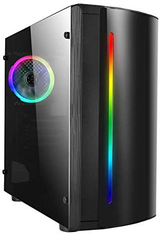 PALICOMP Gaming PC AMD RYZEN 7 3700X 3.6Ghz / Turbo 4.4Ghz 8 Core 16 Threads - 16GB DDR4 RAM - 1TB Sata3 HDD - NO OS - GTX 1050 TI 4GB GRAPHICS CARD - BEAM RGB