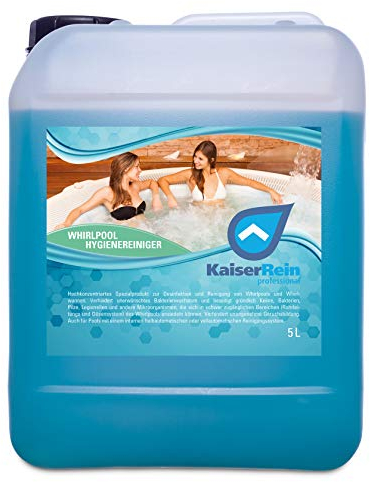 KaiserRein Whirlpool Desinfektionsmittel 5L ohne Chlor - Zuverlässige Wasserpflege und Reinigung für Whirlpools, Pools, Whirlpool Reiniger Desinfektion, Whirlpoolreiniger, Poolreiniger