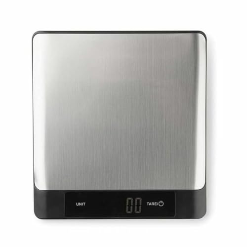 JATA HBAL1200 - Bilancia da cucina digitale con Bluetooth, calorie, proteine, carboidrati, grassi, sale, fibra e colesterolo di 650 alimenti