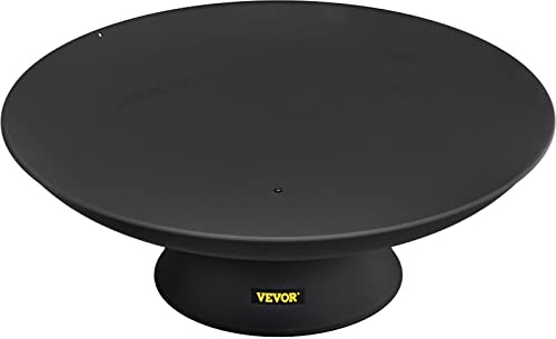 VEVOR Braséro Extérieur de Jardin Diamètre du Bol 76 cm Bol de Feu Extérieur Fonte Durable Peint en Noir Braséro Barbecue Bâton de Bois de Chauffage Fourni pour Profiter de Rassemblements Chaleureux
