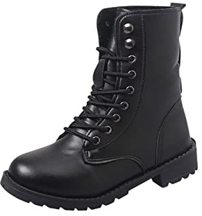2022 Bottes De Combat à Lacets pour Femmes Bottes D'Hiver à Lacets Pour Femmes Bottes Militaires D'éQuitation Bottes Militaires ImperméAbles à Enfiler Chaussures D'Hiver D'ExtéRieur Pour Femmes