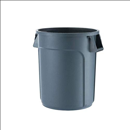 Cubo de basura Bote de basura opcional al aire libre del cubo de basura redondo grueso industrial del bote de basura opcional multicolor Cubo para cocina / Bote Basura ( Color : Grey , Size : 121L )