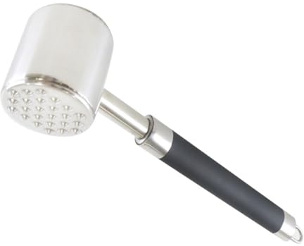 tooloflife Edelstahl Fleischklopferhammer, Fleischklopfer Küchenwerkzeug, Robuster Langlebiger Zahnhammer für Fleisch, Rind, Hähnchenbrust