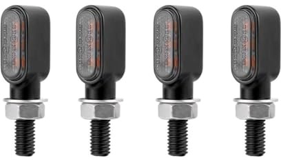 Ljus blinkande indikatorer 8mm Mini Motorcykel Blinkers Lampa Blinkers Clignotant Moto För Yam&aha Cafe Racer 12V