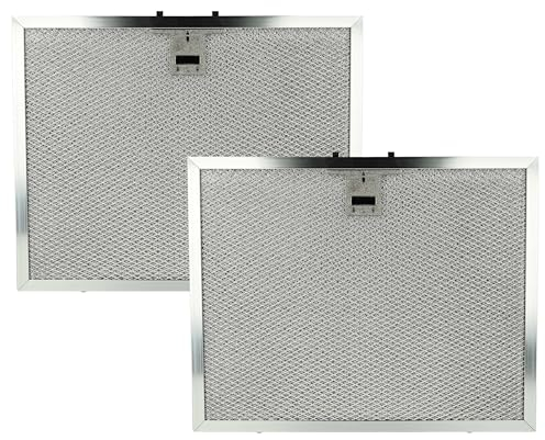 vhbw 2x filtro anti-grasso compatibile con Miele DA229-2, DA229-2EXT, DA229EXT, DA229, DA229-1 cappa da cucina, metallo