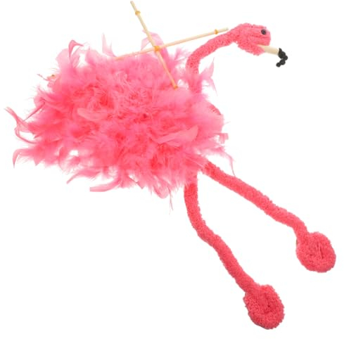 ORFOFE Flamingo Marionette Plüschtier Aus Plüsch Interaktive Tiermarionette Mit Faden Wiederverwendbar Für Erwachsene Und Showaufführungen