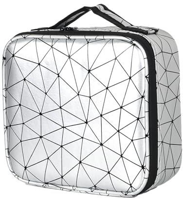TANTOMI Kosmetiktasche Damen Portable Kosmetikkoffer Damen, Professionelle Make up Tasche Schminktasche Organizer Aufbewahrung Kosmetische Box PU-Leder