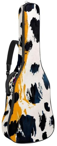 Gitarrentasche in voller Größe, 101,6 cm, 104,4 cm, 106,7 cm, Tragetasche für E-Bass, klassische Gitarre, Leopardenmuster, abstraktes Muster, Mehrfarbig 04, 42.9x16.9x4.7 in, Lässiger Tagesrucksack