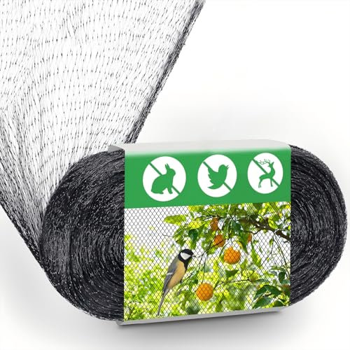 Rete di Protezione per Uccelli 6 X 10 m, Rete da Giardino, Rete Anti Uccelli, Rete Anti Piccioni, Rete per Giardino, Rete Protettiva da Giardino, per Piante Stagni Frutta Verdura Laghetto, Maglia 2cm