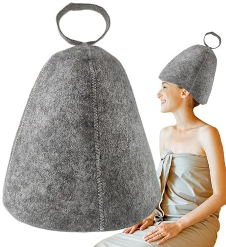 Cappello sauna per donne, ha sentito il cappello di sauna,Tespaggio per capelli asciutti giornalieri - sauna interni e infrarossi, il cappello da doccia protegge dal surriscaldamento e ai capelli
