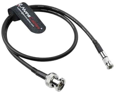 Alvin's Cables Micro BNC a BNC Cavo 12G-SDI ALTA VIDEO 4K Video Cavo coassiale, 75 ohm Ultra-soft per assistenza video blackmagic 5 Monitoraggio 50 cm | 19,7 pollici