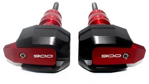 SYMWBD Crash Protector Motorrad-Sturzpad-Schutz Für Kawasaki Z900 Z 900 (2017, 2018, 2019, 2020, 2021, 2022, 2023, 2024) Motorrad Sturzschutz, Sturzpads(Rot)