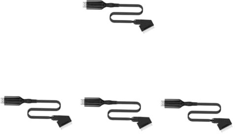 NUOBESTY 3 Pièces Convertisseur Scart vers Câble pour Audio Adaptateur Pratique et Fiable pour TV VHS VCR et DVD
