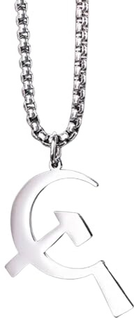 Genérico Collar colgante de hoz y martillo regalo para mujeres hombres