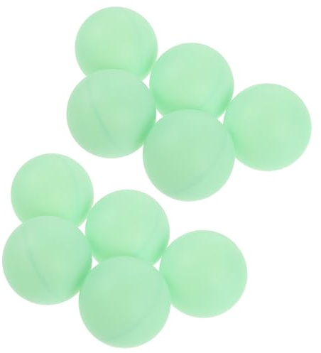 BESPORTBLE Balles de Tennis de Table phosphorescentes 10pcs 40mm en PP réutilisables pour activités Sportives extérieures et Sacs Cadeaux de fête