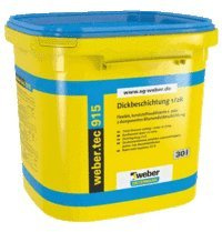 SG weber.tec 915 - Dickbeschichtung 1/2K, Polystyrol, Dichtstoff, Dichtmasse, für Wand und Boden