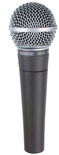 Shure SM58 Vocal Cardioid Dynamic Microphone (Black) (SM58-LC) by
