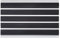 PANA® Aluminium Türmatte (39x60cm) • Fußmatte Außen • Schmutzfangmatte • Fussabtreter mit Nadelfilzeinlagen für den Außenbereich • Floor mat • Farbe: Schwarz