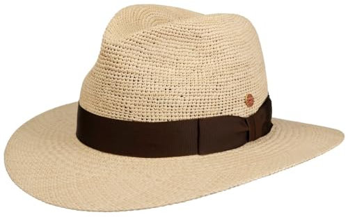 Mayser Ricardo Herrenhut Traveller Panamahut Ripsband Made in EU Sommer Natur-braun 60 cm