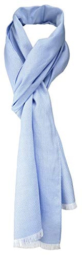 TigerTie Unisex Schal Pique in uni gemustert - Größe 180 x 28 cm
