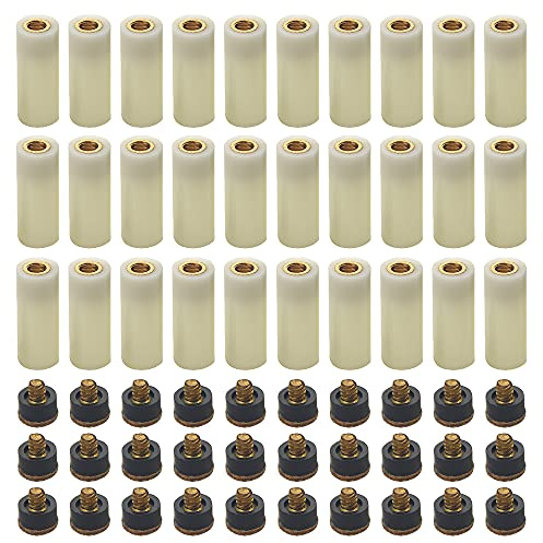 XINGYHENG Billard-Queue-Aderendhülsen mit schraubbaren Queue-Spitzen, Billard-Zubehör, Ersatzteile, Stick-Reparatur-Werkzeug-Set (10 mm braune Spitze)
