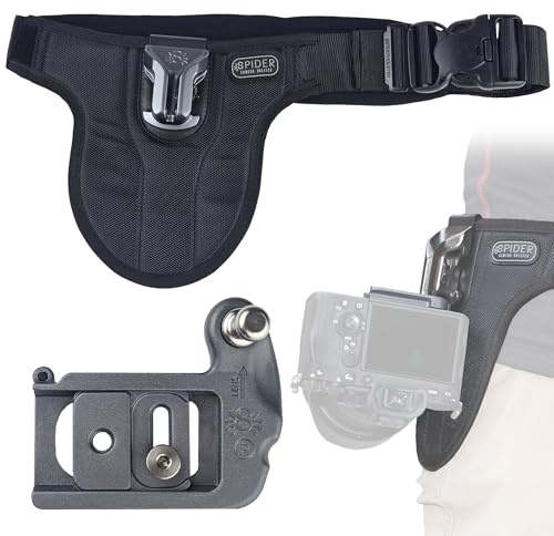 Spider Holster - SpiderPro Mirrorless Single Camera System v2 - Das professionelle Quick Draw Tragesystem für (1) spiegellose Kamera und schwere Ausrüstung.