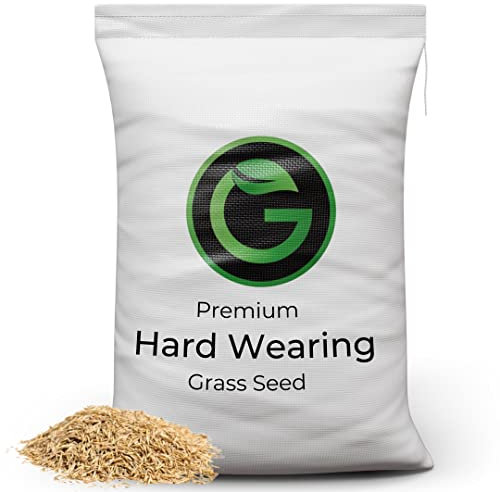 Hard Wearing Grass Seed - Premium Fast Growing Grass Seed for Dogs & Kids - 5kg - Garden Lawncare Guy