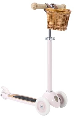 Banwood Tretroller mit 3 Rädern und Korb für Kinder
