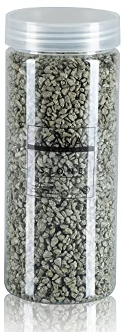Dekorative Kieselsteine für Vasen, Farbe Militärgrün, 1.180 g, 11 Farben Deko-Steine für Vasen, Dekosteine von 2,5-4 mm