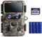 iZEEKER Caméra de Chasse WiFi Bluetooth 60MP 4K, Caméra Chasse Double Objectif avec Vision Nocturne Starlight, Vidéos H.264 Ultra HD Temps de Déclenchement 0,1s avec Carte SD 32Go et 4 Piles AA