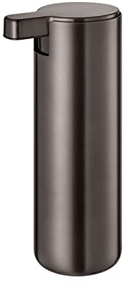 blomus Seifenspender MODO | Burned Metal | 5L x 7B x 16H cm | 165ml | Handseifenspender Burned Metal | Pumpspender aus Edelstahl | Gummierte Unterseite