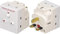 3 way switched surge protected 13A adaptor 3 gang UK mains plug-in adapter with NEON switches