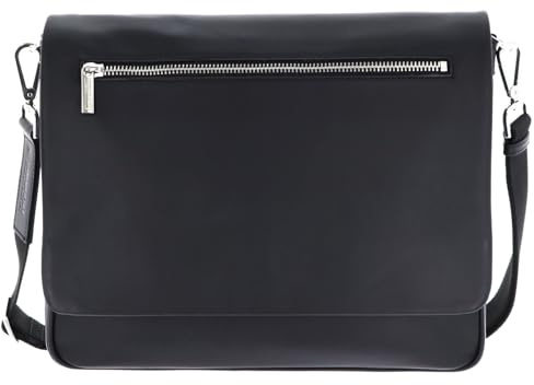 Leonhard Heyden Leder Laptoptasche mit Laptopfach Montreal Umhängetasche 7217 Schwarz