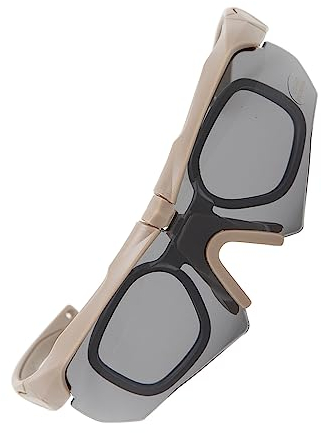 Klätterglasögon,Skytglasögon UV-skyddande Militära Utomhusglasögon Vinddammtät Halvram Motorcykelglasögon Ögonskydd för Män Kvinnor (Kaki)
