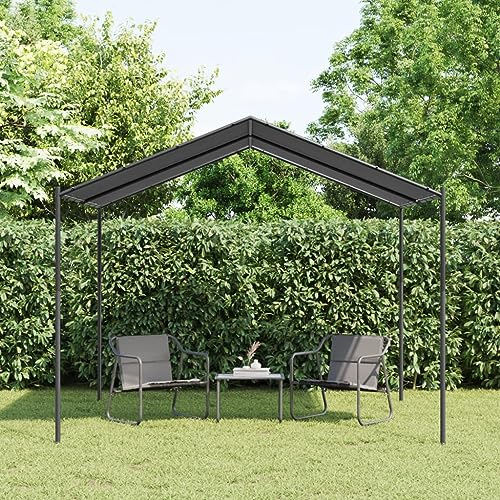 Festnight gartenpavillon 3x3 Metall pavillon 3x3 Terassenüberdachung pergola 3x3 carport 3x3 grillpavillon Winterfest Fahrrad Garage Outdoor -