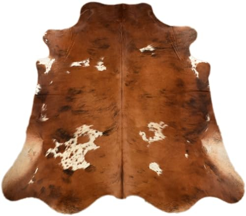 Kuhfelle Online & Nomad KUHFELL STIERFELL BRAUN Weiss 230 x 200 cm KUHFELL Teppich