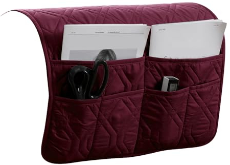 HonunG Armlehnenschoner,Sesselschoner,Sofaschoner rutschfest Wasserdicht,Sesselbezug mit 6 Taschen,Couch Bezug,Sesselschoner mit Armlehne (#8)