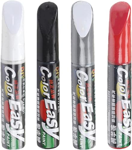 Lackstift Auto,Auto Lackstift,mühelose Kratzerentfernung für Autos, 12ml Allzweck-Autolackstift, schnell trocknend, Lackstift Auto Lack Reparatur für Auto Kratzer Reparatur,4 Stück