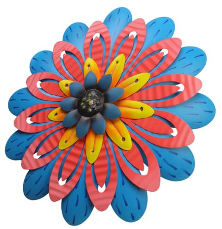 UPKOCH Sonnenblumendekoration aus Eisen outdoor wanddeko dekorative wandpaneele Wanddekorationen Gartenblumen-Wandornament Anlage Wohnkultur 3D-Wanddekoration der Zaun
