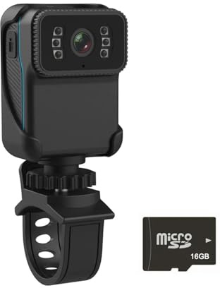 Mini fotocamera per il corpo, Telecamera sportiva for visione notturna a infrarossi ad alta definizione con telecamera Hotspot WiFi Registratore for auto impermeabile ad alta definizione 1080p per le