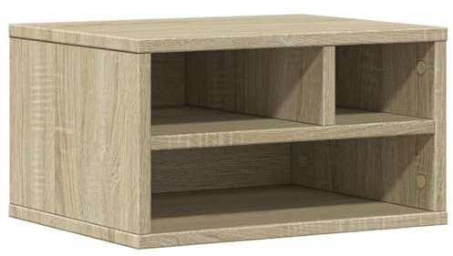 vidaXL Druckerständer Sonoma-Eiche 40x32x22,5 cm Holzwerkstoff