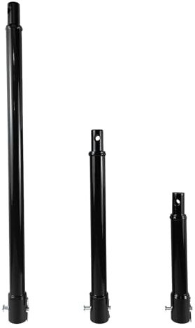 JKCHEN PRO 3/4” Shaft Earth 3pcs Auger Drill Bit Extension Set(8,12,20), Auger Drill Bit Extension Bar, Post Hole Digger Extension Rod Set