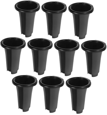 PAMINGONO 10pièces Pot De Fleurs Plastique Épais De Pots De Repiquage pour Plantes Succulentes Conteneur De Jardinage Pratique Et pour Intérieur Et Extérieur