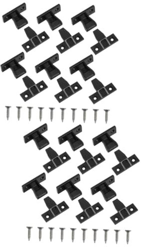 MUSISALY 2 Set Di Fibbie Angolari Per Montaggio Su Armadio Raccordi A Innesto Morsetti Per Pannelli Connessioni Angolari Per Colonne Romane 10 Pezzi*2
